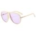 Men's Sunglasses Fashion Large Frame T Shaped Frog Mirror Pilot Sunglasses Trendy Retro Sunscreen Visor_viptrois.com
