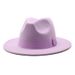 Autumn And Winter Men's And Women's New Big Eaves Hat Korean Version Fashion Woolen Jazz Hat British Style Top Hat CMN047_viptrois.com
