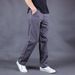 Men's Clothing Simple Pure Cotton Casual Pants Men New Loose Straight Pants Men's Overalls Men's Trousers Trendy Brand_viptrois.com