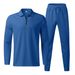 Men's Long Sleeved Sports Casual Two Piece Suit_viptrois.com