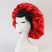 Ribbon bow color tee hat satin wide brim beauty scarf cap night cap_viptrois.com