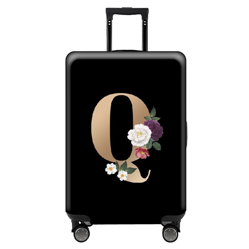 Creative Letter Luggage Protective Cover Thickened Elastic 24 Inch Luggage Protective Cover Trolley Case Cover_viptrois.com