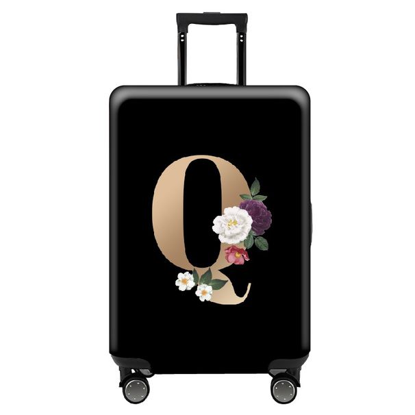 Creative Letter Luggage Protective Cover Thickened Elastic 24 Inch Luggage Protective Cover Trolley Case Cover_viptrois.com
