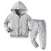 kid's clothing Autumn zipper coat sports hoodie pant two-piece set_viptrois.com