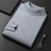 Men's Premium High-Neck Knit Sweater – Lightweight Luxury Cardigan For Casual & Smart Wear (White/Black/Camel/Navy/Gray, Sizes M-4XL, Breathable_viptrois.com