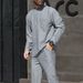 Men's Clothing Long Sleeve Round Neck T-Shirt - Breathable Loose Fit Casual Top With Pocket Detail For Spring/Autumn Daily Wear & Light Sports_viptrois.com