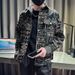 2025 Autumn New Trendy Brand Ruffian Handsome Fried Street Denim Jacket Men's Super Good-looking Slim Ethnic Style Jacket_viptrois.com