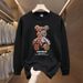 Streetwear Fleece Sweatshirt For Men – Oversized Crewneck With Cartoon Print_viptrois.com