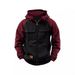 Trend Cross-Border Spring Autumn New Men's Hooded Solid Color European And American Youth Sports Multi-Pocket Patchwork_viptrois.com