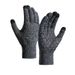 Knitted gloves with fleece thickening touch screen knitted cycling anti-slip offset warm winter gloves_viptrois.com