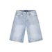 Summer Men's Loose Straight Leg Jeans Style Simple Washed Denim Shorts Trendy Five Point Pants Version_viptrois.com