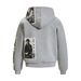 American Style Character Image Patch Hooded Cardigan Sweatshirt Men, Loose Fit Streetwear Trendy Brand Sports Hoodie_viptrois.com