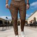 Men's Clothing Solid Color Slim Fit Casual Dress Pants – Classic Straight Leg Trousers For Business & Leisure | Stretch Comfort | Multiple Colors_viptrois.com