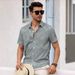 Men's 3D Print Short Sleeve Hawaiian Shirt - Breathable Stretch Fabric Resort Casual Shirt With Relaxed Fit_viptrois.com