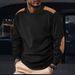 Men's Clothing Men's Casual Long Sleeve Sweatshirt - Spring Pullover Top With Comfort Fit (White, Black, Red, Beige, Green) - S-XXXL_viptrois.com