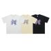American Style Trendy Brand National Trend Niche Design Butterfly Print Loose Short Sleeve T-Shirt_viptrois.com