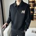 Pulse Autumn Turn-down Collar Sweatshirt Men 2025 New Trendy Brand Embroidered Loose Polo Shirt Men's Jacket Versatile Casual_viptrois.com