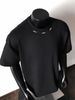 Men's Clothing Cotton Short Sleeved T Shirt For Men In Summer With Loose Three Dimensional Tailoring Fashionable Design Steel Label Round Neck Top_viptrois.com