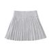 Toddler Girls’ High-Waisted Cotton Pleated Skirt – Soft A-Line For Play & School (80cm-120cm, 4 Colors)_viptrois.com