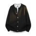 Pure 2025 Autumn Winter Round Neck Thick Jacquard Loose Acrylic Knitted Cardigan For Men Youthful And Energetic_viptrois.com