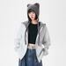 Unisex Vintage Plaid Hooded Zip-Up Sweatshirt - Oversized Casual Pullover For Men & Women_viptrois.com