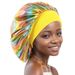 New Large Nightcap European And American Style All Match Laser Satin Shower Cap Home Washing Hair Care Cap Nightcap_viptrois.com