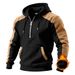 Tactical Grid Fleece Hoodie – Zip-Up Plush-Lined Men's Pullover (Winter-Ready With Utility Pockets)_viptrois.com