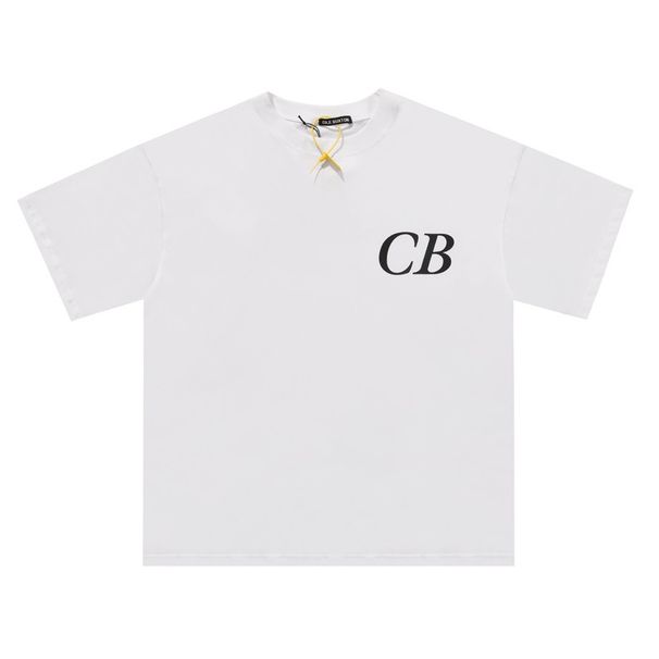 Cole Buxton's niche minimalist fashion label CB letter printed men's and women's OS short sleeved T-shirt_viptrois.com