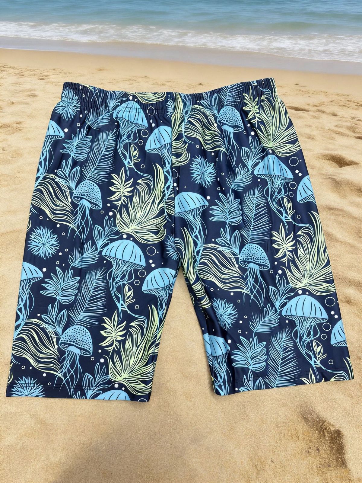 Swimmerheart Men's 5-Inch Quick-Dry Swim Trunks With Liner, Tropical Print Board Shorts For Beach, Pool, Surfing_viptrois.com