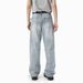 Men's Distressed Vintage Blue Jeans – Relaxed Straight-Leg Ripped Denim With Raw Hem & Grunge Aesthetic (S-XL, Mid-Rise, Zip Fly)_viptrois.com