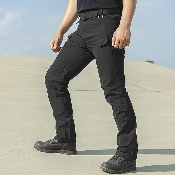 Men's Clothing Quick Drying Pants Men's Thin Outdoor Sports Mountaineering Overalls Loose Multi Pocket Military Fan Tactical Assault Trousers_viptrois.com