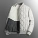 High-End Men's Autumn And Winter Reversible New Business Baseball Collar Jacket Casual Coat Plus Size Cotton Clothing_viptrois.com