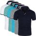 2024 New five Piece High end Polo Shirt Short sleeved Men's Top Summer Fashion Business Casual Breathable T-shirt_viptrois.com