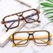 Women's Eyewear Frames Polygonal Tortoise Shell Frame Glasses Fashionable And Stylish For Students With Blue Light Protection And Myopia Glasses_viptrois.com