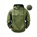 Men's Casual Hooded Zip-Up Sweatshirt | Thickened Fall/Winter Pullover Hoodie | Streetwear Jacket With Pockets | Loose Fit Workwear Style_viptrois.com