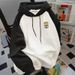 Heavy Cotton Spring And Autumn Hooded Shoulder Sweater Men's Winter Thickened Trendy Brand American Casual Loose Student Jacket_viptrois.com