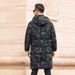 Pure Plus Size Jacket Extra Large Size, Over-the-Knee Mid-Length White Duck Down Coat For Men, Dropshipping Available_viptrois.com