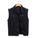 Men's Clothing New Style Trendy Fashion Denim Vest Simple And Versatile Casual Denim Jacket_viptrois.com