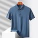 Men's Clothing Men's Seamless Nylon Ice Silk Shirt Short Sleeved Casual Daily Sportswear Summer Fashion Top_viptrois.com