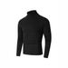 Men's Cable Knit Turtleneck Sweater - Thick Winter Pullover With Ribbed Design (Burgundy/Blue/Brown/Black/White, Sizes M-4XL)_viptrois.com