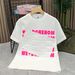 Men's Clothing Ins Short Sleeved Men's Summer Personalized Letter Embossed Print Contrast Color Youth Loose Casual Stretch T Shirt_viptrois.com