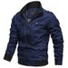 Men’s Slim-Fit Corduroy Jacket – Lightweight Zip-Up Casual Coat With Stand Collar & Side Pockets (Black/Khaki/Burgundy, M-5XL)_viptrois.com