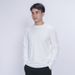 Men's Long Sleeve Workout T-Shirt – Breathable & Soft Polyester Training Top For Gym, Running & Basketball (Black, Gray, Navy, Cream)_viptrois.com