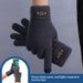 Pulse Men's Cold-Proof Knitted Touchscreen Gloves Simple Double-Layer Thickened Fleece Winter Student Warm Cycling_viptrois.com