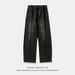 Men's Clothing Distressed Retro Split Design Washed Scimitar Jeans For Men Spring Style High Street Straight Loose Casual Long Pants_viptrois.com