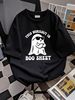 This Workout Is Boo Sheet Halloween Ghost Exercise Gym T-Shirt Print Round Neck Short Sleeve Breathable Casual Versatile Women Top Graphic Tees Soft Top For Everyday Wear Female Women Unisex Comfortable Graphic Stretched Stylish Designer Clothes_viptrois.com