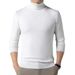 2024 High Collar Sweater Men Slim Fit Autumn Winter Warm Men's Base Knitwear Straight_viptrois.com