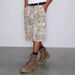 European And American Cross Border Retro Street Harajuku Leaf Camouflage Print Loose Workwear Casual Shorts Cropped Pants Men And Women Summer_viptrois.com