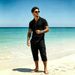 Men's Linen Cotton Suit 2026 Trendy Wide Leg Pants Multiple Pockets Breathable Workwear Loose Fit All Season Thin Clothing for Vacation_viptrois.com
