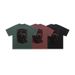 American-style Washed Distressed Short-sleeve Portrait Print T-shirt For Women, Oversized And Loose-fitting_viptrois.com